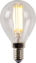 Lucide P45 Filament lamp - Ø 4,5 cm - LED Dimb. - E14 - 1x4W 2700K - Transparant