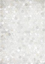 Lalee Leer vloerkleed met Metallic-accent 80 x 150 Grijs