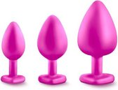 Luxe Bling anaalplug set - Roze