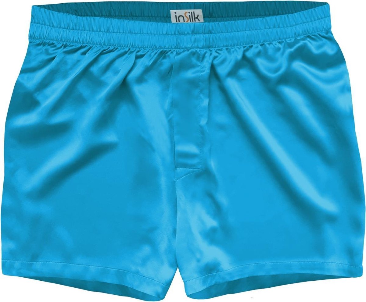 Zijden Boxershort Lichtblauw medium