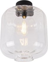 QAZQA qara - Design Plafondlamp - 1 lichts - Ø 250 mm - Transparant -  Woonkamer | Slaapkamer | Keuken