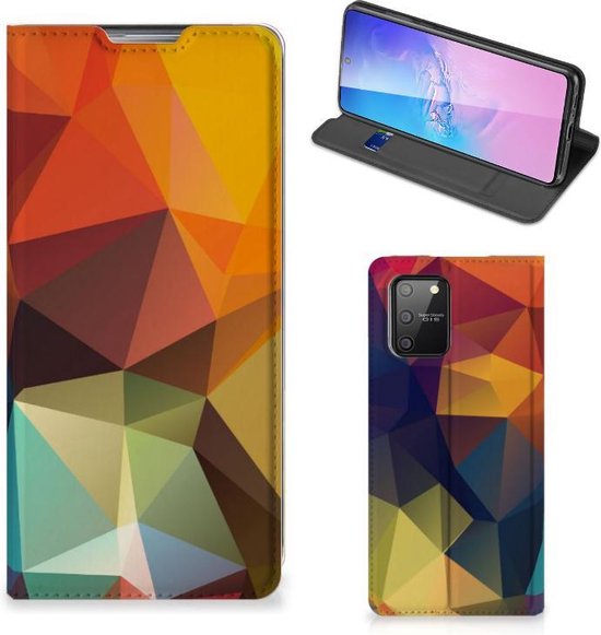 omvatten Goed opgeleid hoek Smartphone Hoesje Samsung Galaxy S10 Lite Leuk Book Case Polygon Color |  bol.com