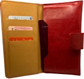 Smart Paspoorthouder - Reistas - Paspoorthoes - Leder - Rood
