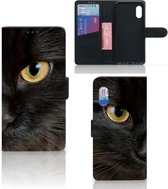 Telefoonhoesje Geschikt voor Samsung Xcover Pro Beschermhoesje Zwarte Kat