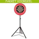 Mobiele Dartbaan VoordeelPakket Basic - Blade 5-Rubberen Surround (Rood)