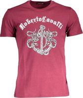 Roberto Cavalli T-shirt Rood 2XL Heren