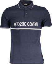 Roberto Cavalli Polo Blauw 2XL Heren