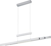 LED Hanglamp - Trion Trojan Up and Down - 54W - Aanpasbare Kleur - Rechthoek - Mat Nikkel - Aluminium - BES LED