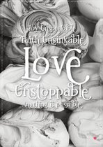 Kaart - A5 - 14,8x21cm - Met envelop - Love Unstoppable - Christelijke kaart - 7 stuks