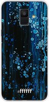 Samsung Galaxy A6 (2018) Hoesje Transparant TPU Case - Bubbling Blues #ffffff