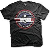 Top Gun Heren Tshirt -XL- Fighter Weapons School Zwart