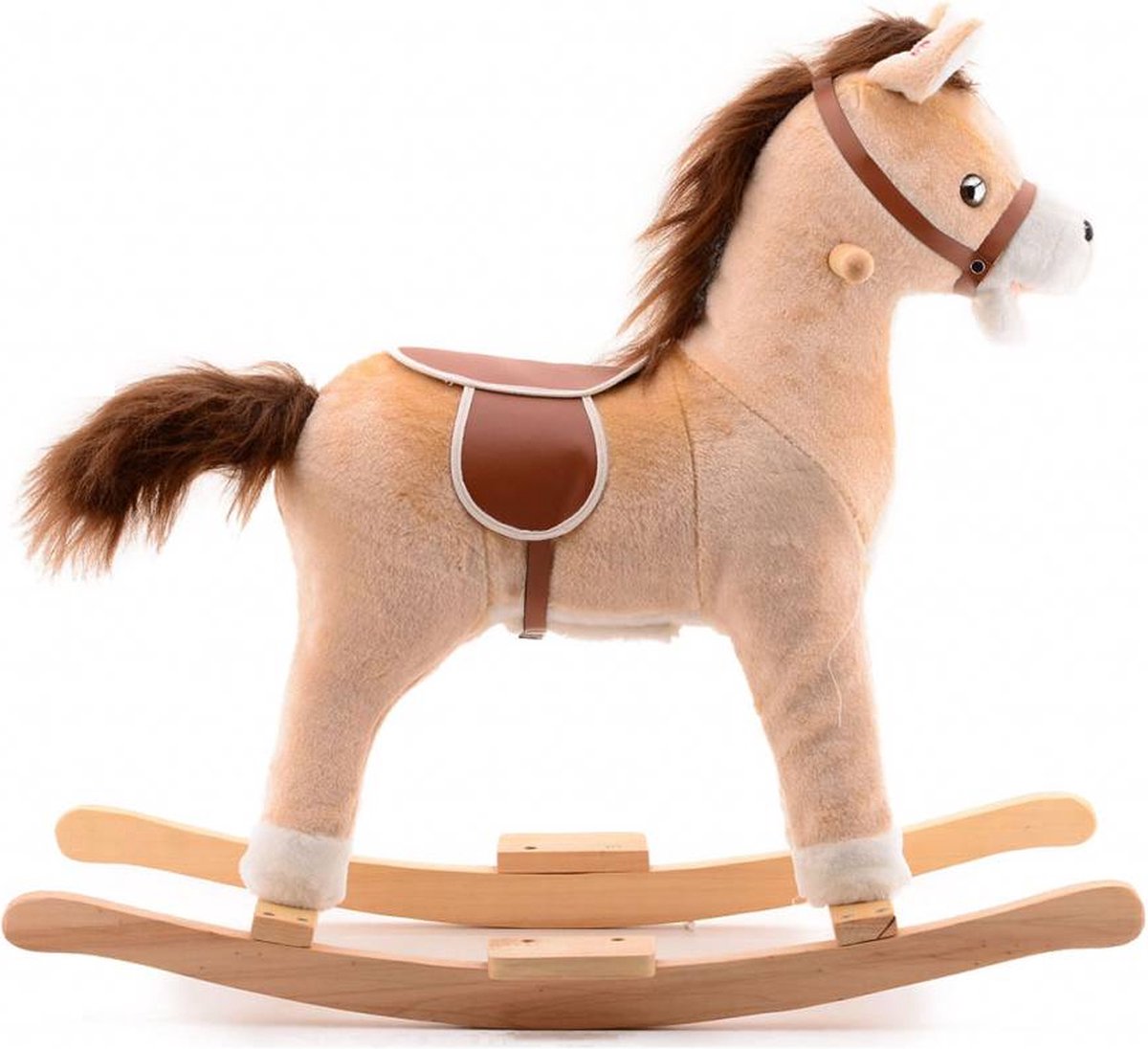 VEVOR 4-in-1 hobbelpaard, hobbelpaard voor kinderen van 1 tot 3 jaar, met afneembaar balansboard, duwgreep en 4 gladde wielen, belastbaar tot 36 kg, HDPE met geluid