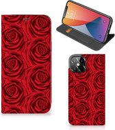 Mobiel Bookcase Geschikt voor iPhone 12 Pro Max Smart Cover Red Roses