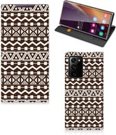 Hoesje Geschikt voor Samsung Galaxy Note 20 Ultra Bookcase Aztec Brown
