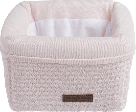 Baby's Only Gebreide commodemandje - Opbergmandje - Commode organizer - Babykamer accessoires Cloud - Classic Roze