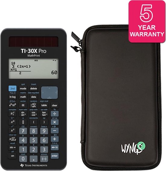 Texas Instruments TI-BA II Plus Con Custodia Protettiva - Calcolatrice Scientifica E Garanzia Estesa