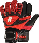 Real Twin Force Keepershandschoenen Kinderen - Zwart / Rood | Maat: 6,5