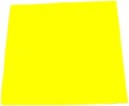 Zac's Alter Ego - Plain Neon Yellow Bandana - Geel