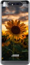 Samsung Galaxy A80 Hoesje Transparant TPU Case - Sunset Sunflower #ffffff
