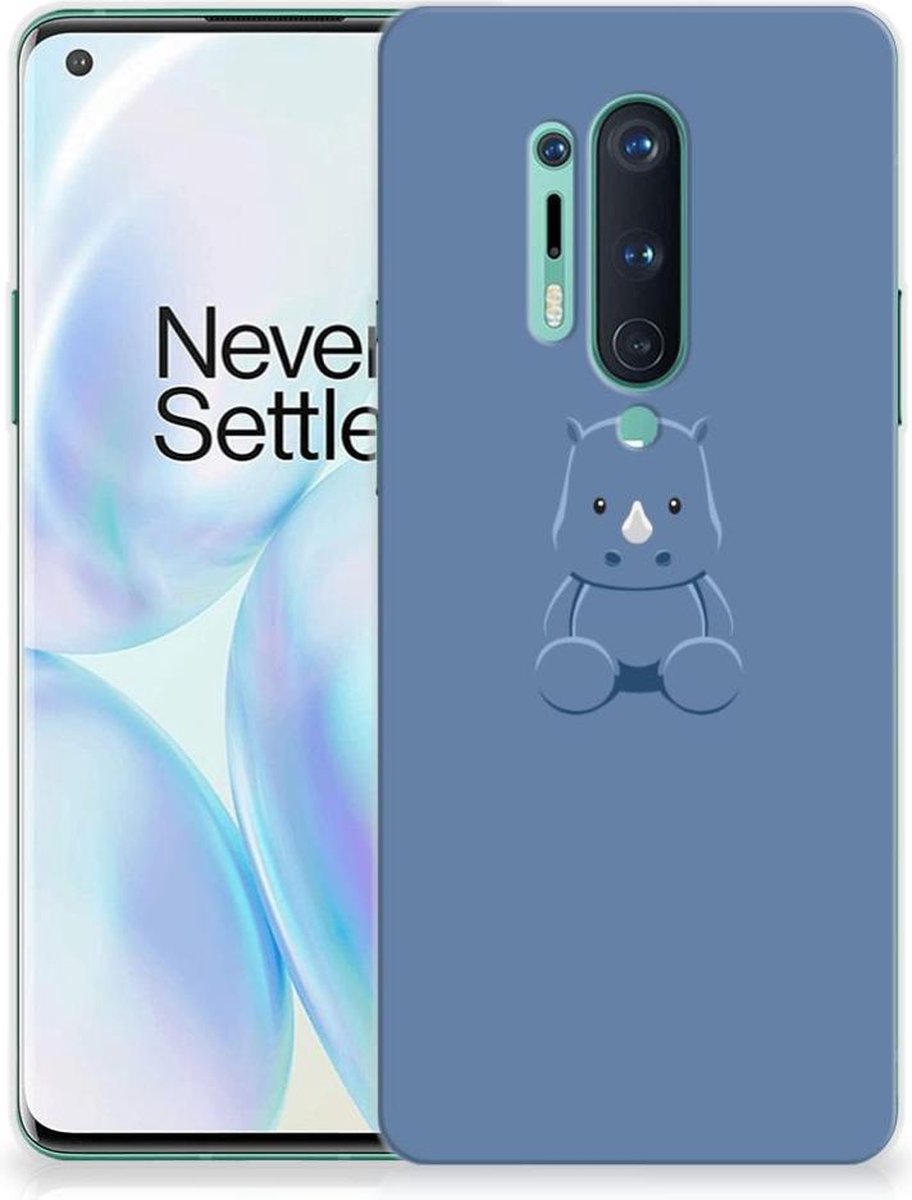 OnePlus 8 Pro Telefoonhoesje met Naam Baby Rhino