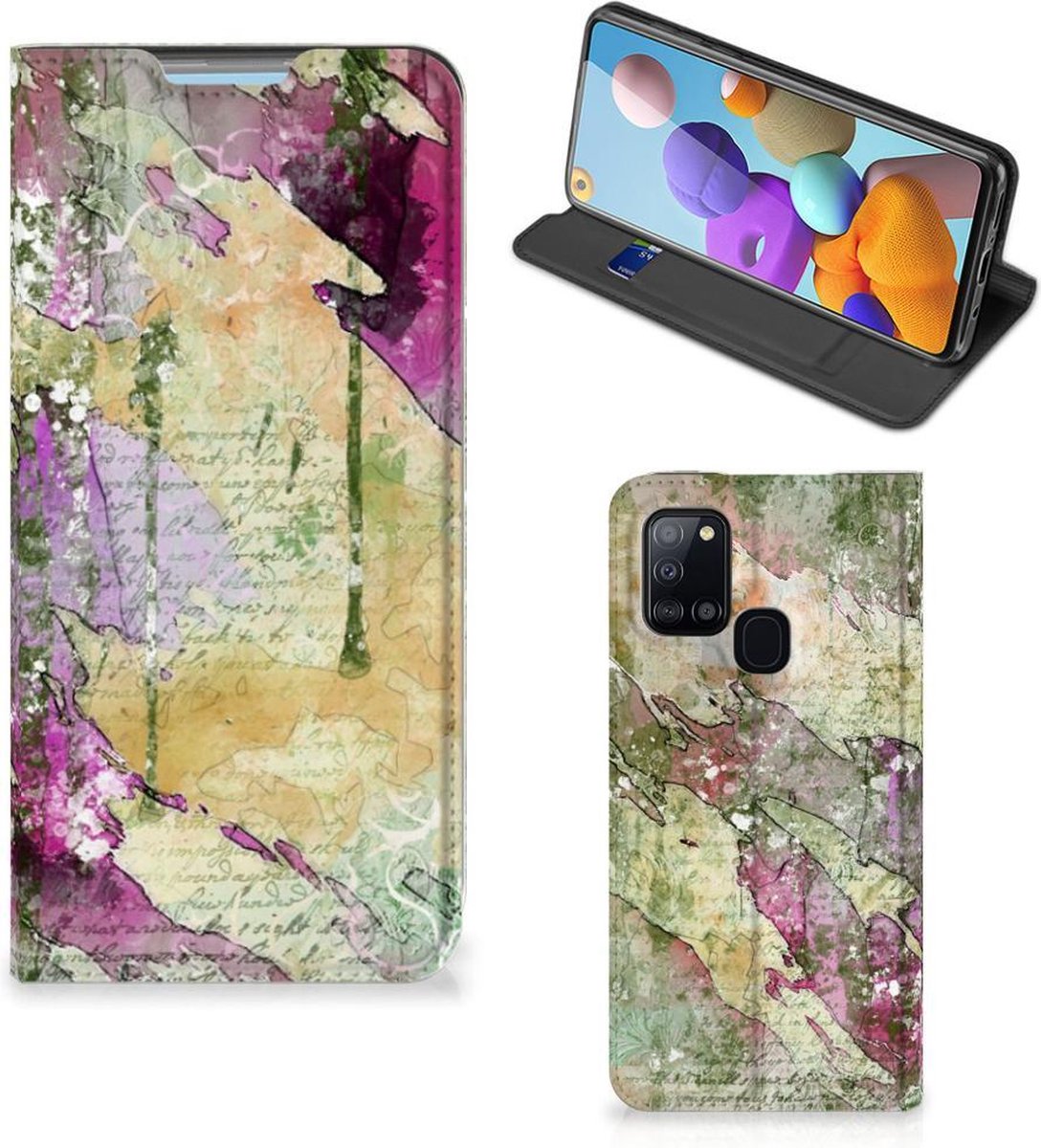 Bookcase Samsung Galaxy A21s Letter Painting