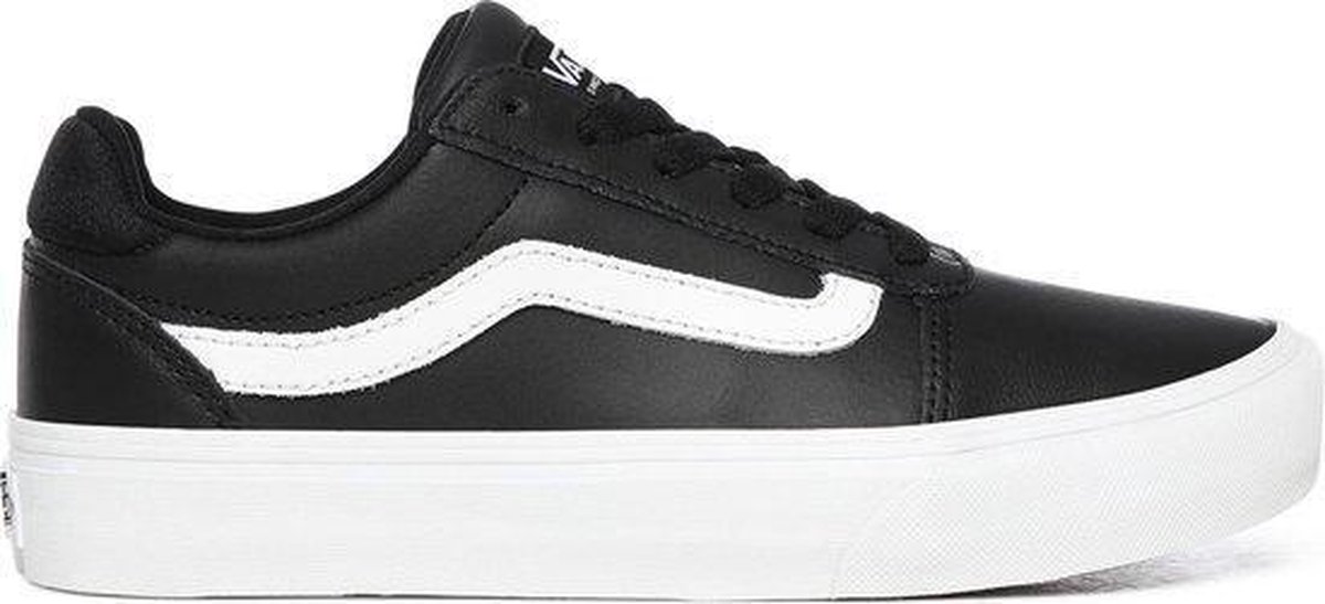 Vans Ward Deluxe Dames Sneakers - (Tumble) Black/White - Maat 38.5 - Vans