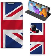 Stand Case Geschikt voor Samsung Galaxy A21s Telefoonhoesje Groot-Brittannië Vlag