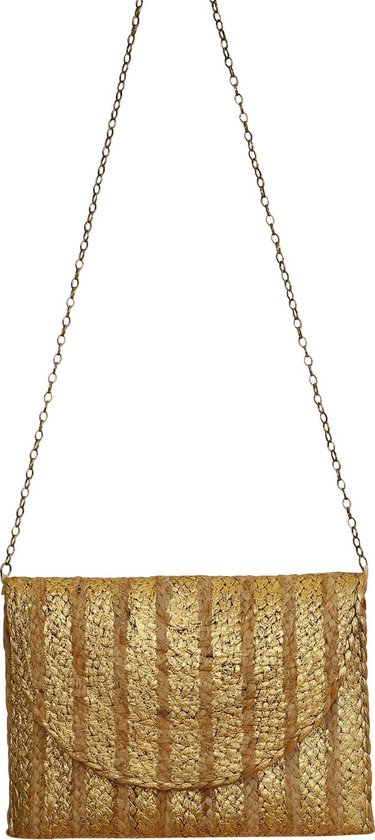 Haringen Pijler hebben Jute tas - rechthoekige tas - clutch - 30 x 22cm - handgemaakte tas -  Formentera 2 | bol.com