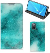 Foto hoesje OPPO A52 | A72 Smart Cover Painting Blue