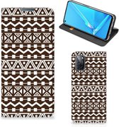 Hoesje OPPO A52 | A72 Bookcase Aztec Brown