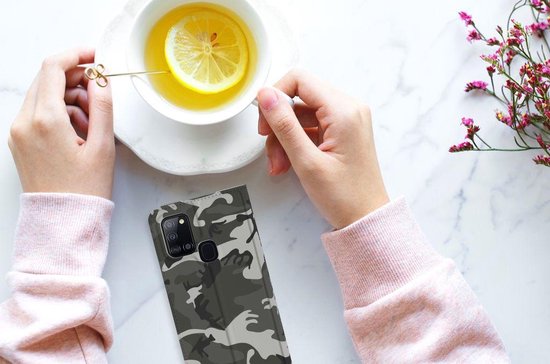 Coque de téléphone cadeau pour lui Samsung Galaxy A21s Housse de téléphone Army Light