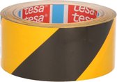 Tesa Waarschuwingstape Zwart/Geel - 66 m x 60 mm