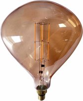Rox Living Decoratieve Led-lamp 43 Cm E27 4w Glas Roestbruin