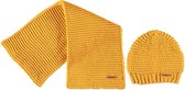 Nobell' Meisjes accessoires Nobell' Raya Knitted hat + scarf set Yellow Gold 158-176