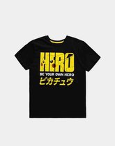 PokÃ©mon Heren Tshirt -XL- Olympics - Pika Hero Zwart