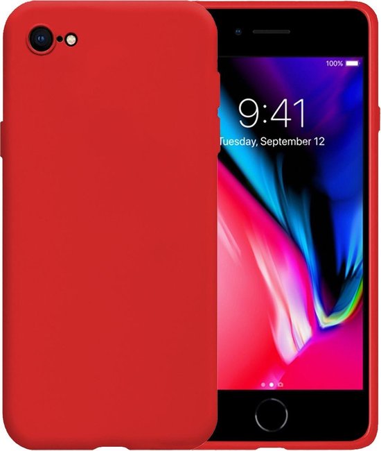 Coque arrière en silicone pour iPhone 7 - Rouge | bol