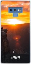 Samsung Galaxy Note 9 Hoesje Transparant TPU Case - Rock Formation Sunset #ffffff