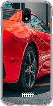 Samsung Galaxy J7 (2017) Hoesje Transparant TPU Case - Ferrari #ffffff