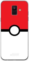 Samsung Galaxy A6 (2018) Hoesje Transparant TPU Case - Pokeball #ffffff