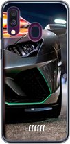 Samsung Galaxy A50 Hoesje Transparant TPU Case - Lamborghini #ffffff