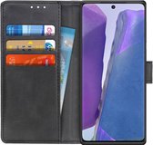 Samsung Galaxy Note 20 Hoesje Portemonnee Book Case Met Pasjes Zwart