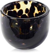 Design kaarshouder Candleholder - Fidrio LEPPARD - glas, mondgeblazen - diameter 9 cm hoogte 7 cm