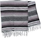 Mexicaanse deken - plaid - woondeken - falsa - gerecycled acryl - 220 x 135 cm - Violet - MUXZZ0bwviolet