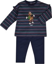 Woody pyjama meisjes - geit - streep - 202-3-PLG-S/987 - maat 80