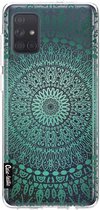 Casetastic Samsung Galaxy A71 (2020) Hoesje - Softcover Hoesje met Design - Chic Mandala Print