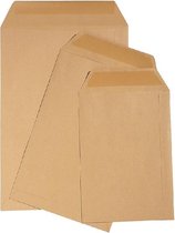 Envelop Quantore loonzak 65x105 70gr bruin 1000stuks