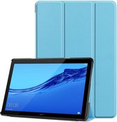 Huawei MediaPad T5 Hoes Tri-fold Book Case Baby Blauw