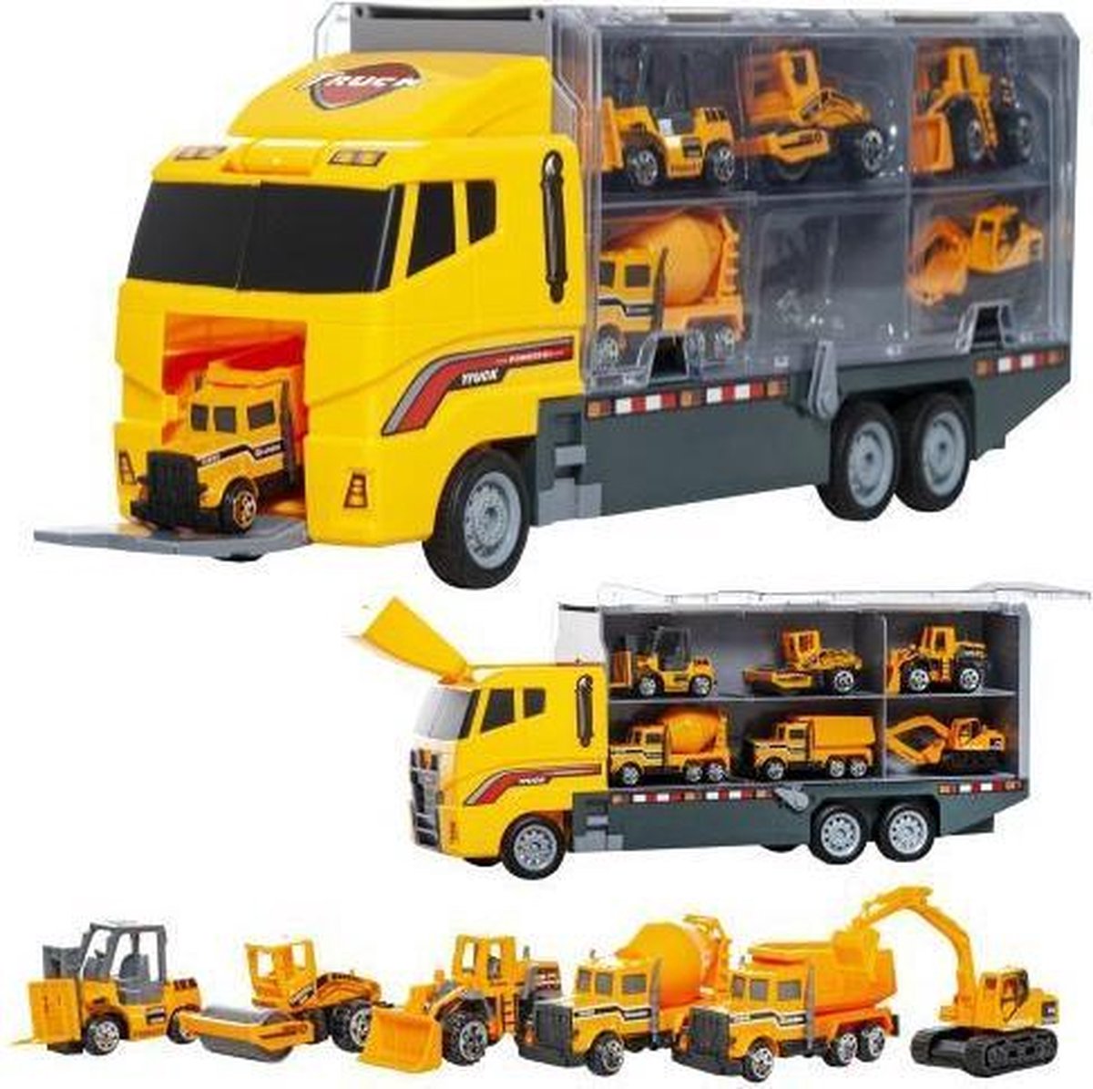 Camion - camion de construction - avec rouleau forklift- - Bulldozer -  Ciment - Camion... | bol.com