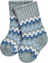 FALKE Sructure Sokje Baby 12905 - Blauw 6175 steel blue Kinderen - 80-92