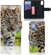 GSM Hoesje Geschikt voor Samsung Galaxy A41 Beschermhoesje met foto Baby Luipaard